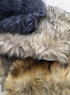 9厘米加厚仿真皮草狐狸毛门襟袖口毛边羽绒服帽子古装旗袍diy辅料