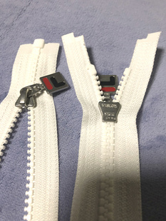 YKK拉链白色5号 7号 8号3号树脂尼龙开口闭口双头单头拉锁门禁拉1