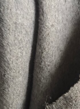 秋冬加厚双面羊绒毛呢子浅灰色仿羊毛布料 服装DIY大衣面料包邮