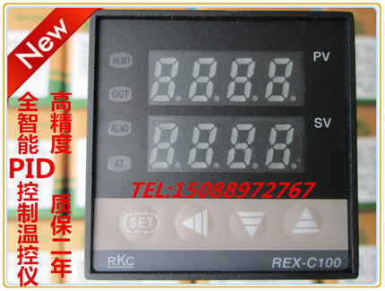 RKC温度控制器REX-C100全智能PID数显温控仪表上下限回差温控器