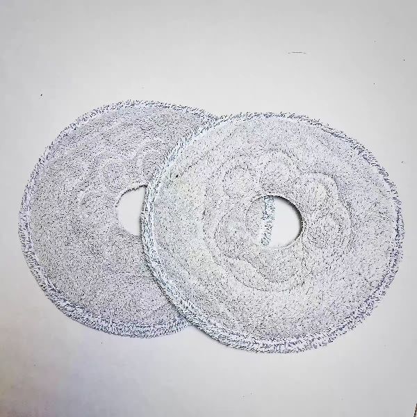 美丽雅净污分离拖把替换通用圆形平板粘贴免手拖布旋转配件墩布