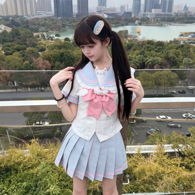 【喵雪吟】甜嗑jk原创日系学院风JK制服套装显瘦修身水手服套装