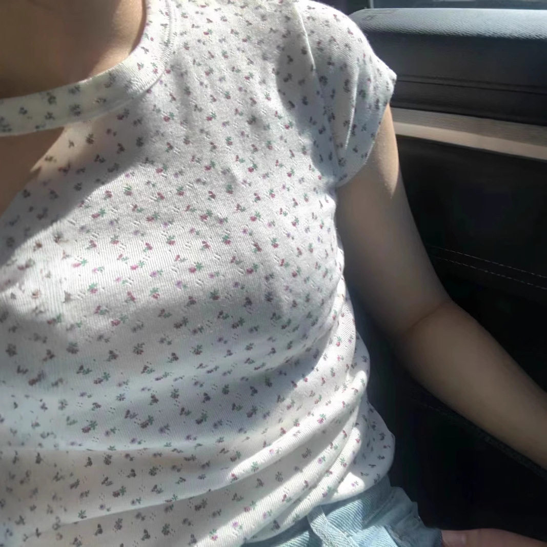 小海鸥美式复古碎花短袖