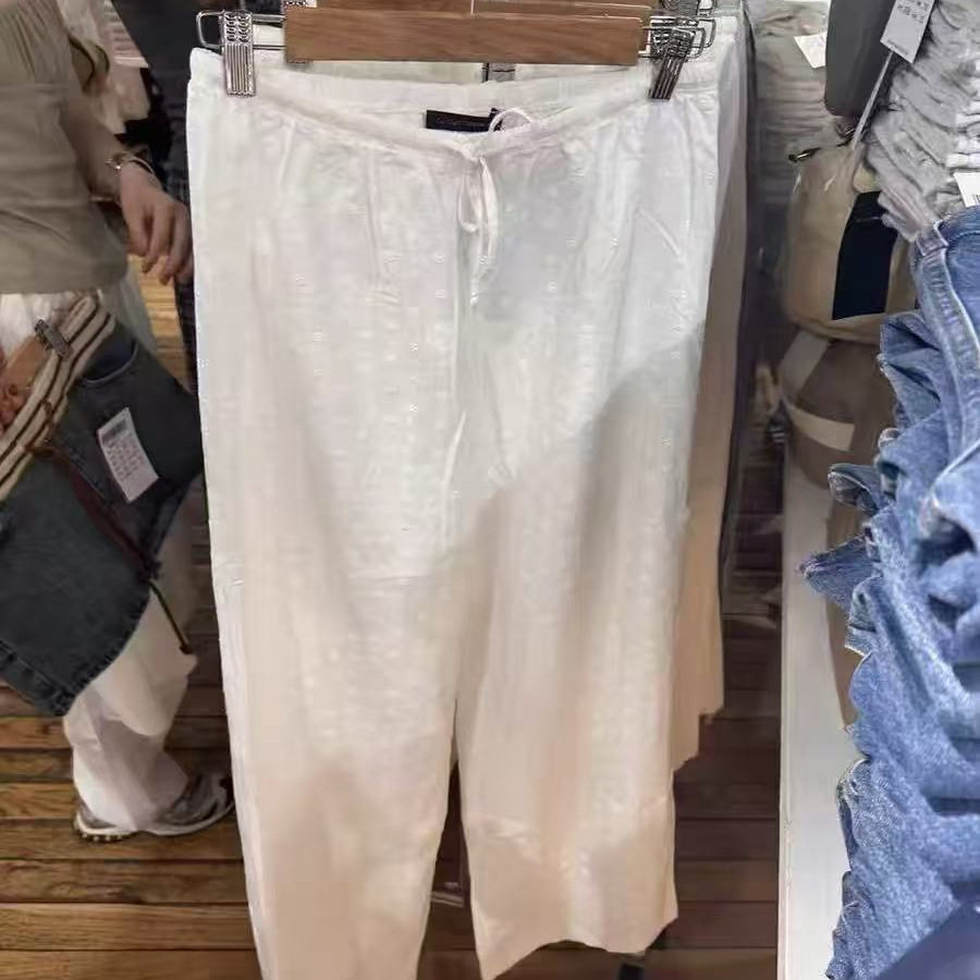 小海鸥秋冬美式刺绣休闲裤