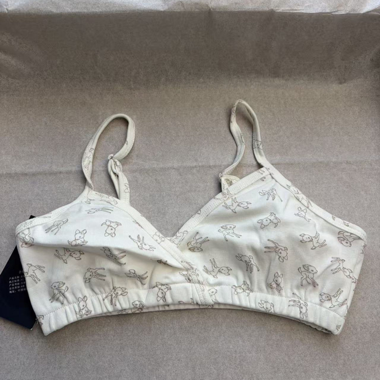 小海鸥小鹿印花辣妹抹胸