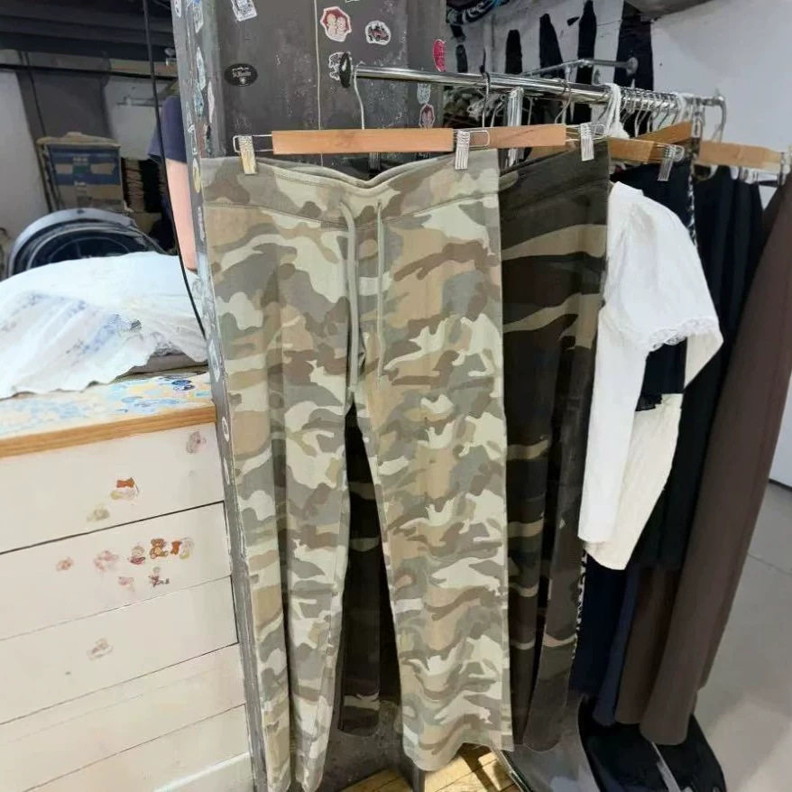 小海鸥美式迷彩阔腿裤