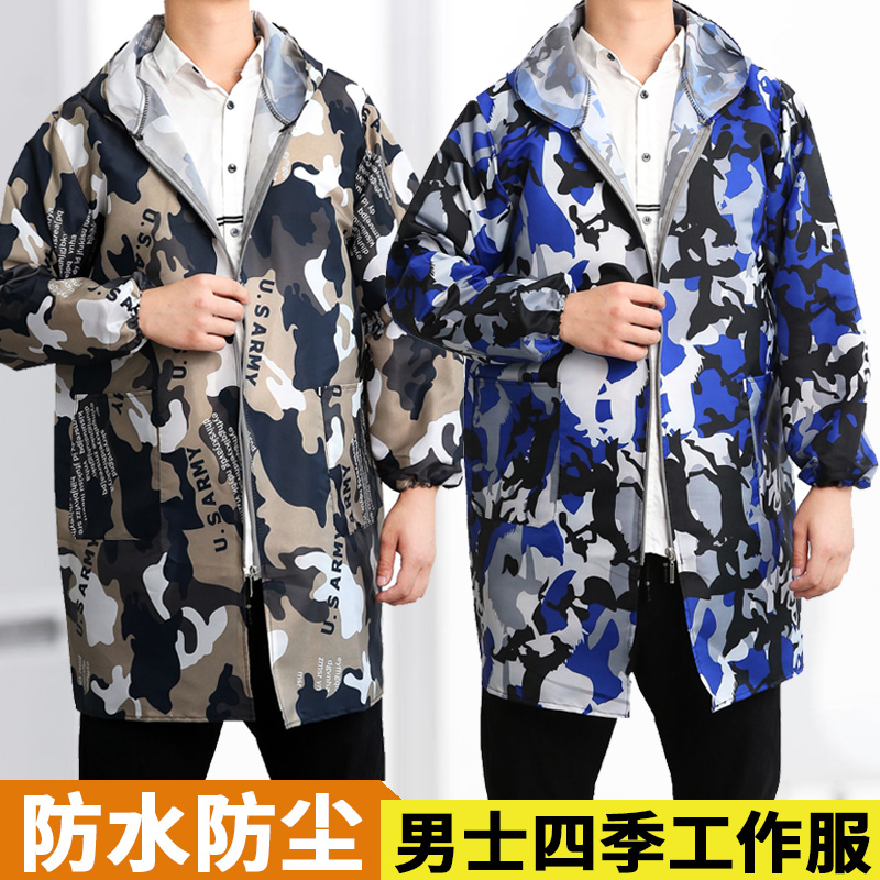 男士工作服大人罩衣家用厨房防油