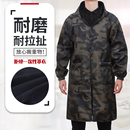 加绒加长罩衣男款 围裙防水油加厚外套 工作服大褂劳保成人厨房有袖