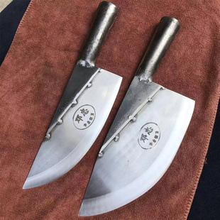广西邓忠刀具纯手工屠宰老式剔骨刀分割刀割肉刀切屠夫羊肉刀牛肉