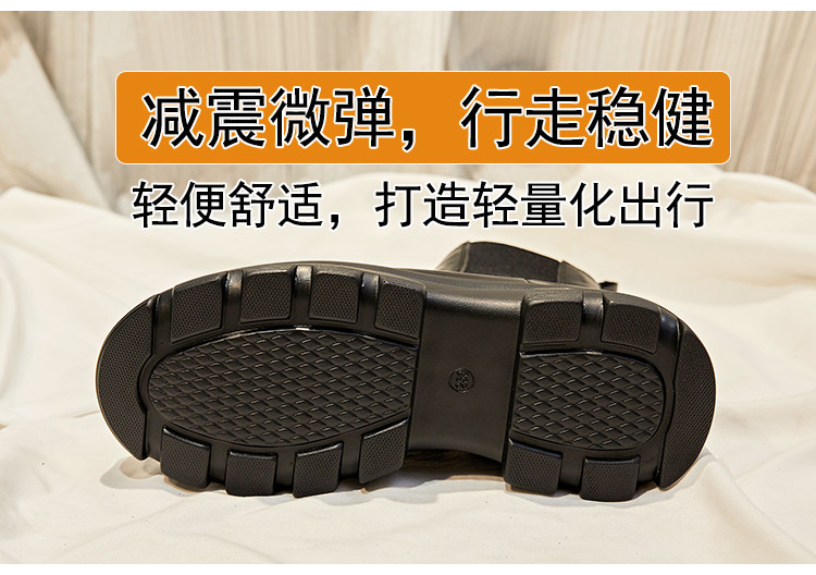 작은 사람들의 내부 고조 탄성 여성용 짧은 부츠 굴뚝 부츠 가을과 겨울 여성용 겨울 아우터 용 패셔너블 플러스 벨벳 코튼 슈즈