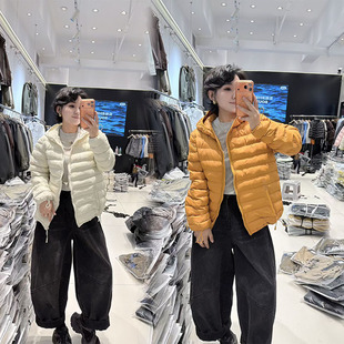 五姐家胖妹妹小众简约连帽棉服女秋冬款200斤棉衣外套大码女装