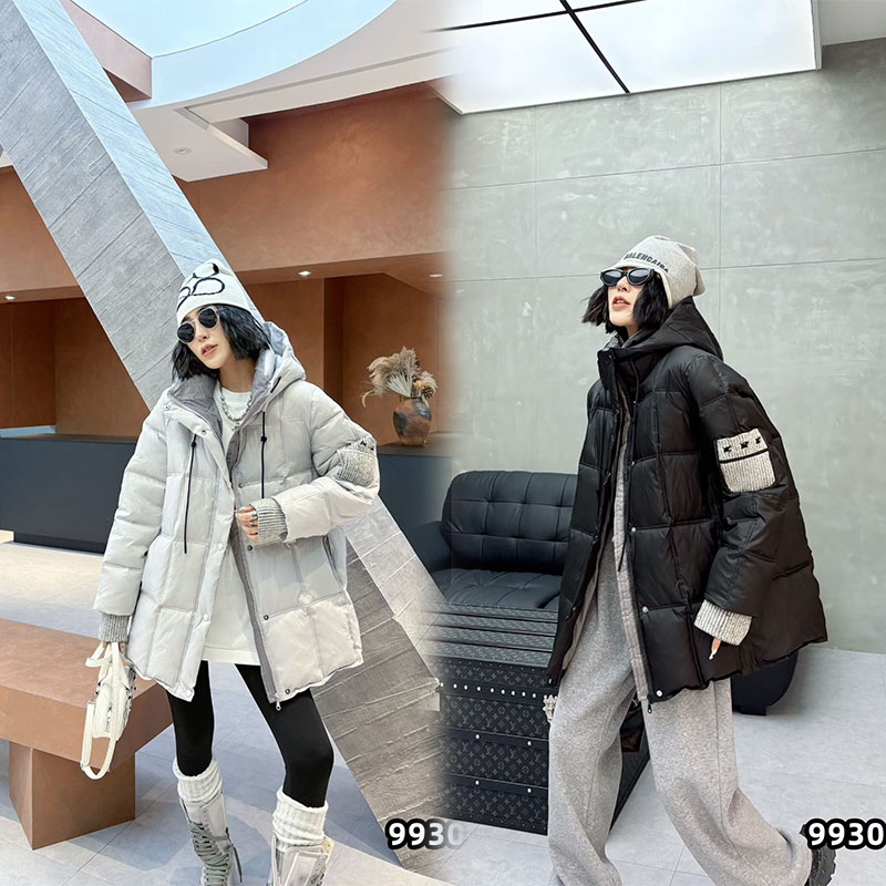 五姐家设计感小众宽松连帽棉服女冬季新款200斤棉衣外套大码女装