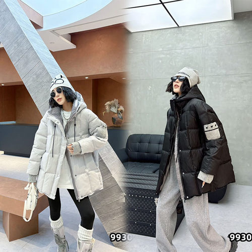 五姐家设计感小众宽松连帽棉服女冬季新款200斤棉衣外套大码女装