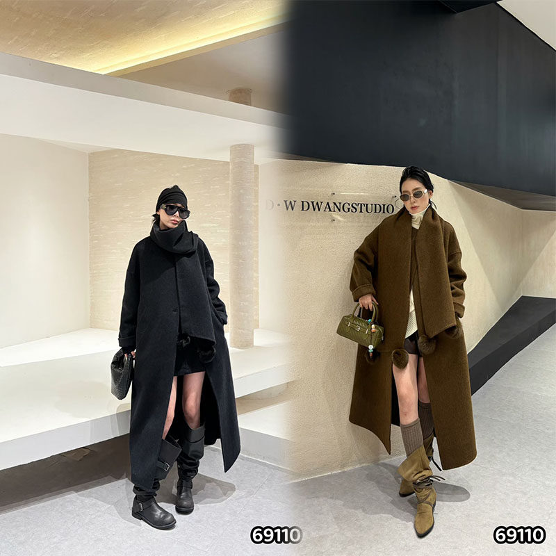 胖妹妹加肥加大高级感中长款羊绒大衣女秋冬款200斤外套大码女装