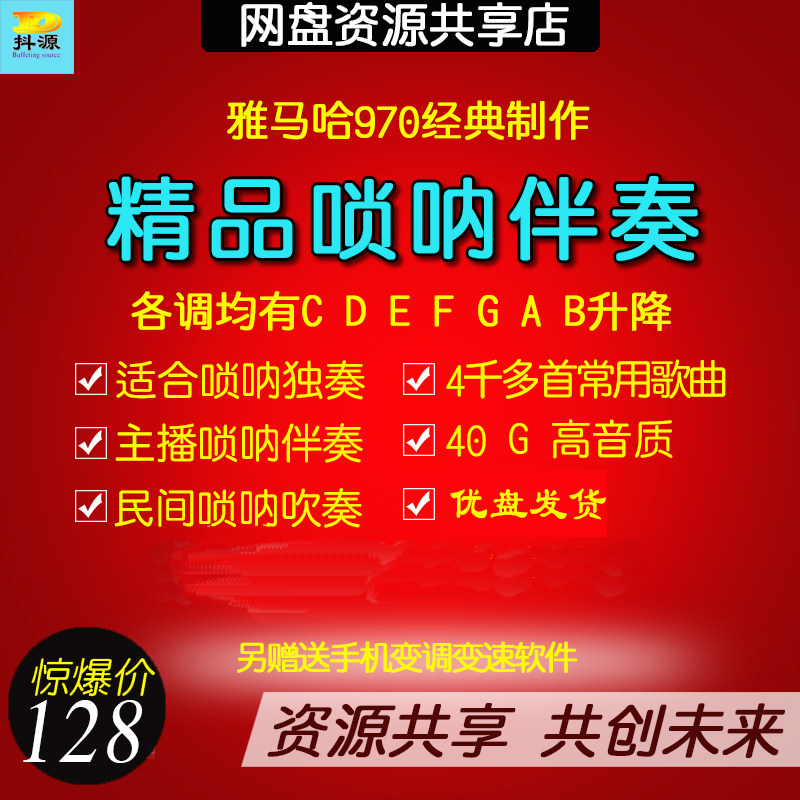 唢呐伴奏优盘970电子琴制作DJ串烧音乐推荐直播民间乐器车载音乐