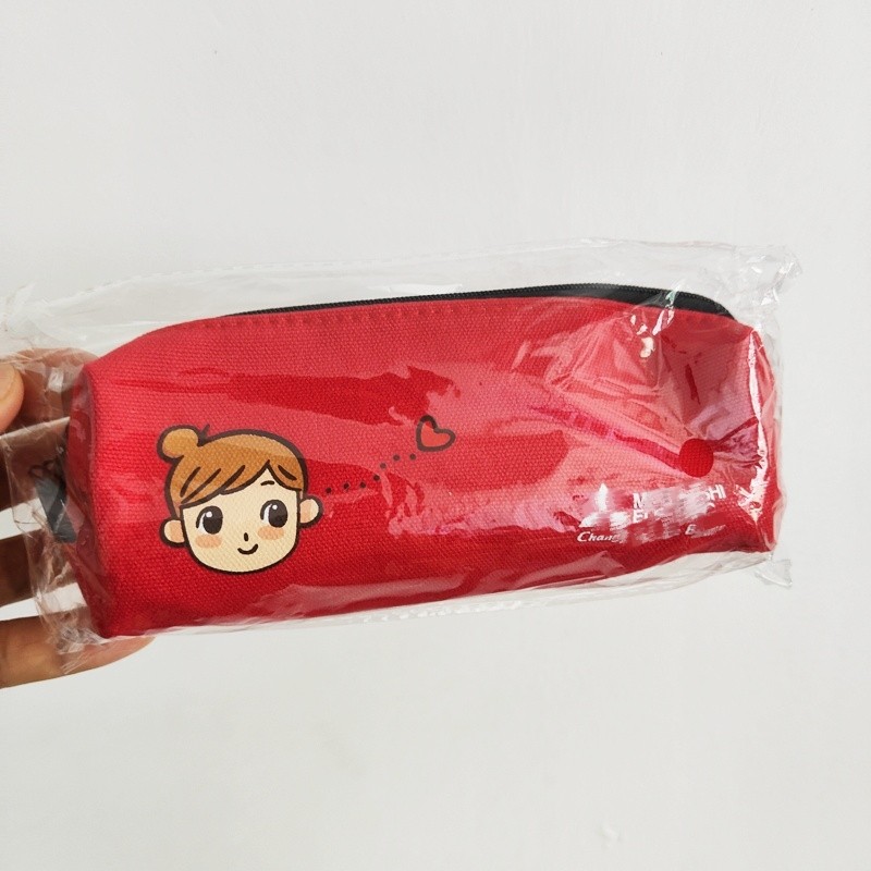 笔袋化妆包红色可爱少女化妆袋小收纳袋带logo,收纳整理,其他收纳袋,淘宝优惠券,粉丝福利购,淘宝优惠卷