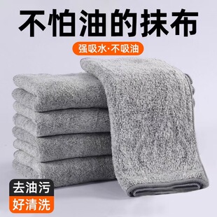 竹纤维百洁布厨房专用强力吸水不吸油去油污好清洗不掉毛百洁抹布