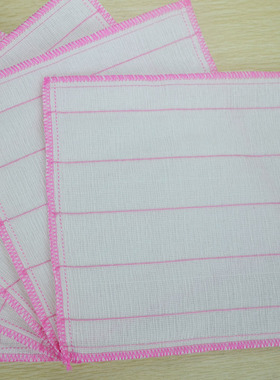 白色棉纱抹布 洗碗巾吸水不掉毛洗碗布厨房清洁巾去油30*30cm五层