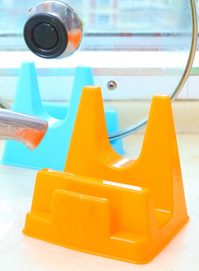 炫彩锅盖架 多用途带接水盘接油槽 厨房用品塑料砧板架刀架菜板架