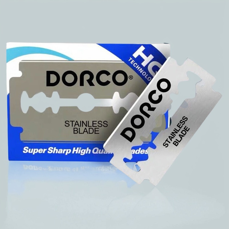 正品韩国进口多乐可DORCO不锈钢双面剃须修眉刮胡刀德高刀片100片