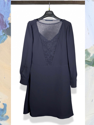 国内代购2024新款GIADA迦达连衣裙24秋冬新款蕾丝拼接长袖裙子