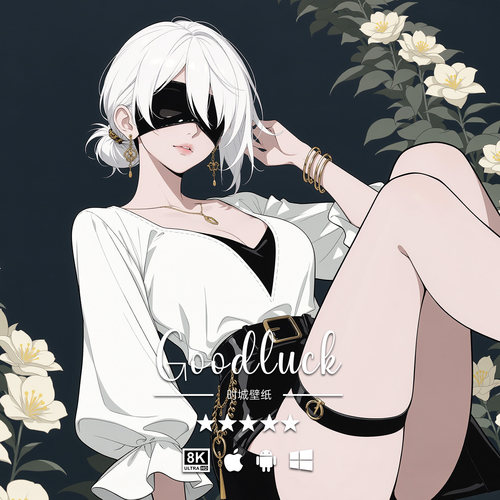 8K壁纸 尤尔哈2B-03 尼尔机械纪元游戏动漫手机平板电脑壁纸