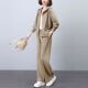 洋气休闲套装 卫衣阔腿裤 女春秋季 开衫 运动服两件套 2025年新款 时尚