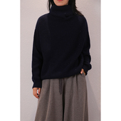 东雍 高领羊绒衫 女套头宽松慵懒风毛衣针织毛衣