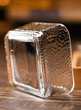 【四只】简约方形玻璃碗家用火锅蘸料碟神器沙拉碗日式个性果盘