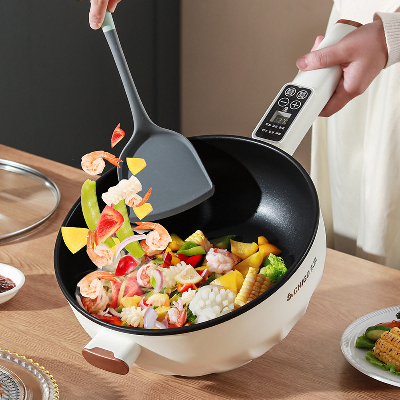 志高电炒锅多功能家用不粘锅电火锅蒸煮煎电炒菜炒锅一体式电锅,厨房电器,电炒锅,淘宝优惠券,粉丝福利购,淘宝优惠卷