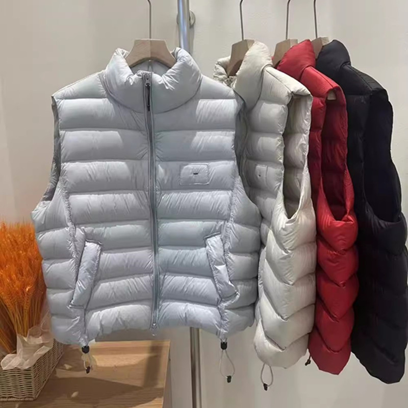 排骨泡芙羽绒马甲女短款2025秋冬新款时尚90绒宽松韩系背心外套潮