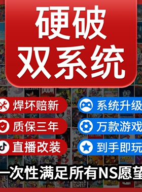 SWITCH硬破双系统ns续航版国行OLED LITE游戏主机报错维修服务