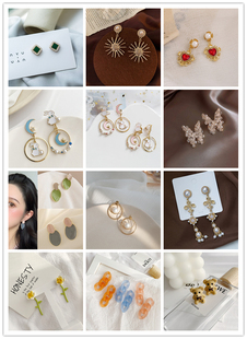 爆款 潮女耳饰 耳环人气高级感小众轻奢网红耳钉小巧精致2021新款