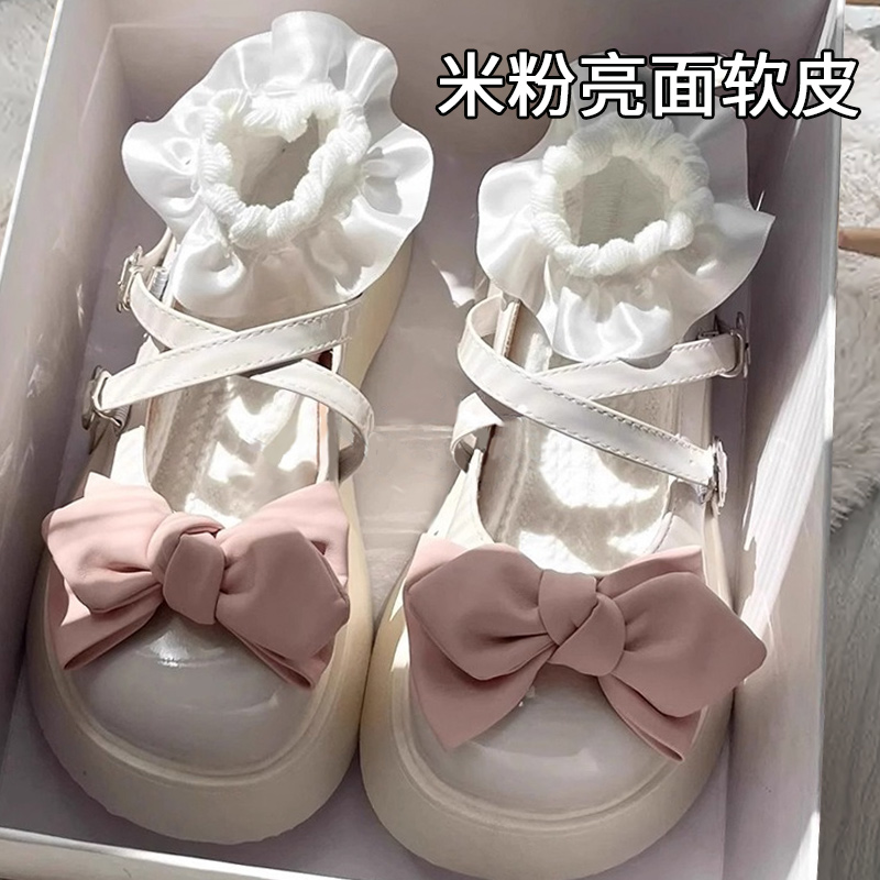 洛丽塔配裙子lolita厚底JK小皮鞋