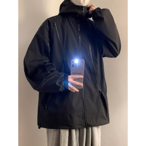 精品现货抖音品质防水连帽夹克星座1408-JK065-P70-控89图片