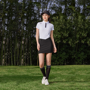 高尔夫女装夏季透气网球短袖女包臀裙套装女golf服装女裙子女短裙