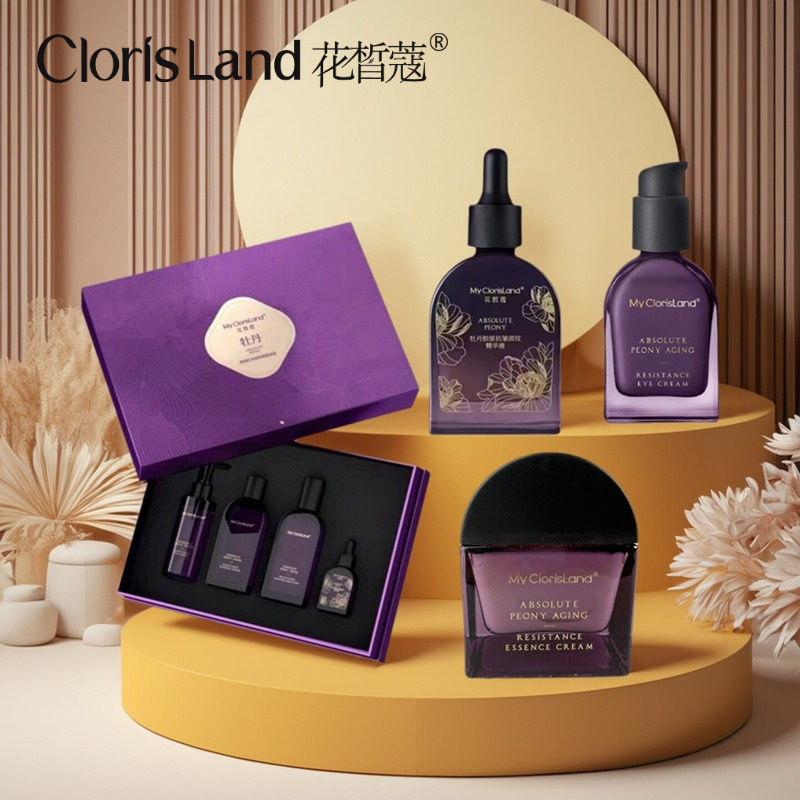 花皙蔻菁纯牡丹系列水乳套装淡纹紧致保湿护肤品套盒官方旗舰店