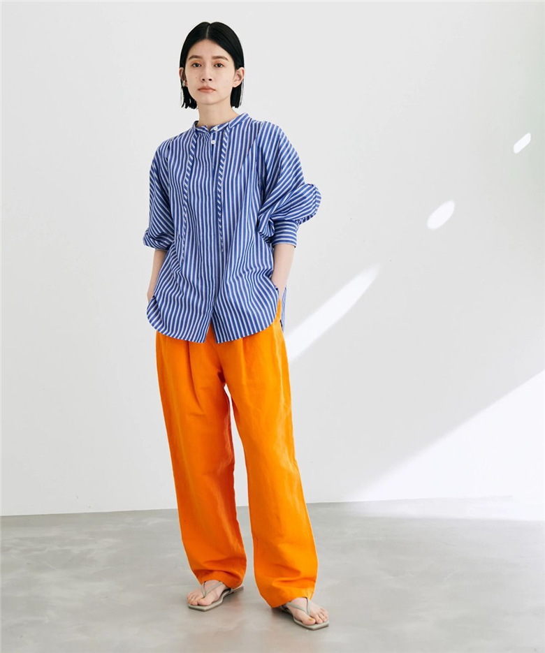 高腰日系亚麻高腰女裤