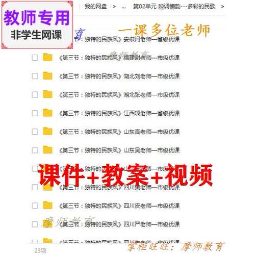 人音版高中音乐鉴赏《独特的民族风》公开课课件PPT教案+视频教师