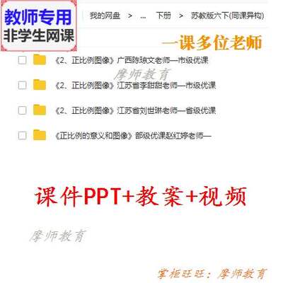苏教版数学六下《正比例图像》公开课课件PPT教案视频教师用