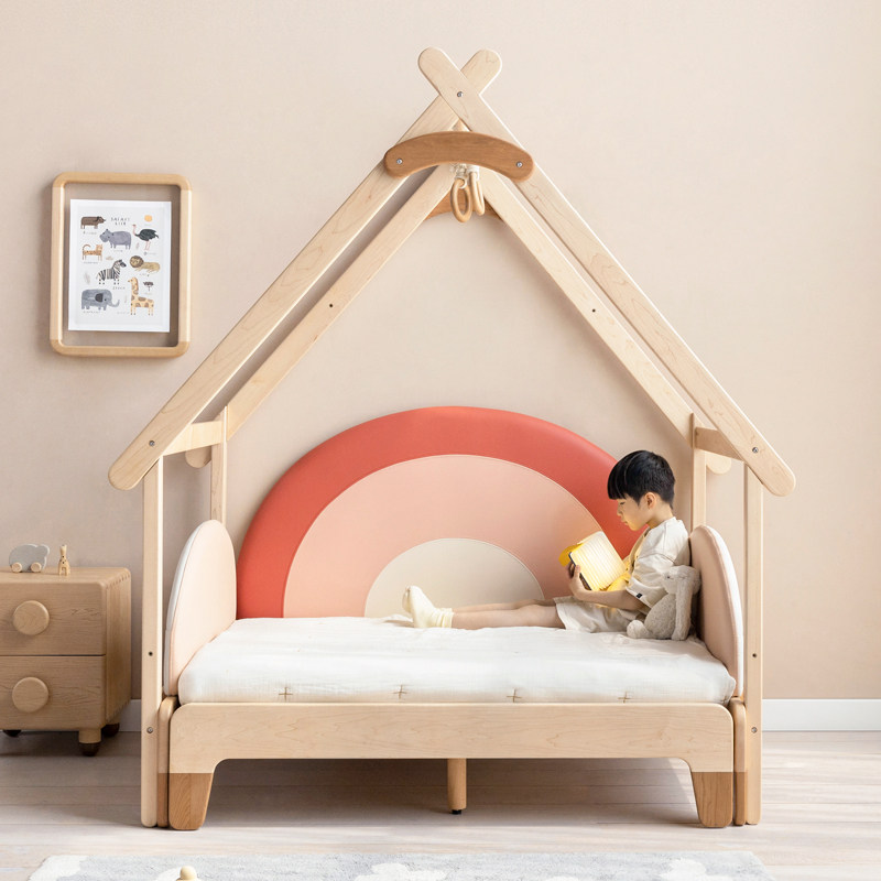 孩在 可可伸缩床 床边床外接屋顶沙发床帐篷床云朵伸缩儿童床,住宅家具,儿童床/儿童抽拉床,淘宝优惠券,粉丝福利购,淘宝优惠卷