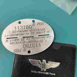 德军身份牌定制 二战复刻版 深度雕刻，正反面定制