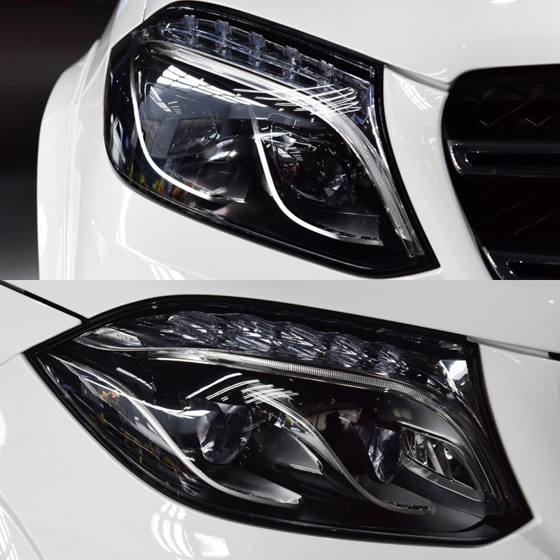 16 17 18 및 19 메르세데스-벤츠 GLS 헤드라이트 커버에 적합 X167|AMG GLS 63 헤드라이트 투명 마스크