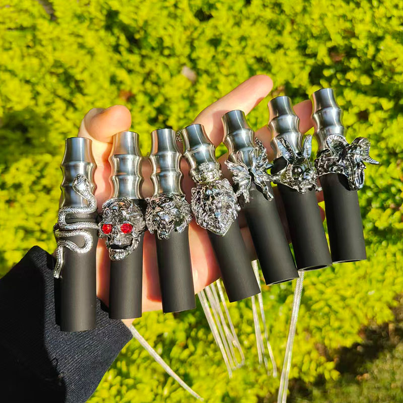 阿尔法赫烟嘴304不锈钢烟嘴阿拉伯水烟嘴shisha带挂链条便携酒吧