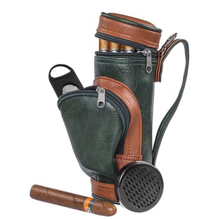 现货高尔夫包球包雪茄套装雪茄旅行便携收纳包雪茄皮套雪茄剪配件