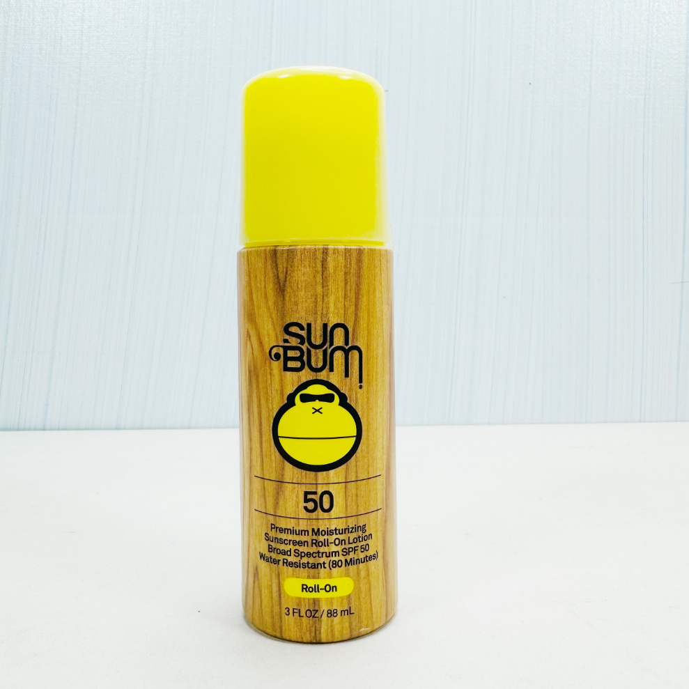 美国Sun Bum敏感肌肤滋润保湿防水日霜面霜海滩SPF50滚珠涂抹