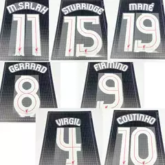 Liverpool Cup Competition 2010-18 Lfc Offset Printing Numbers M.Salah 11 Virgil 4 Firnino9