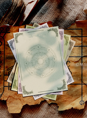 复古羊皮纸 多色可选  Parchment 许愿卡片 图腾复古