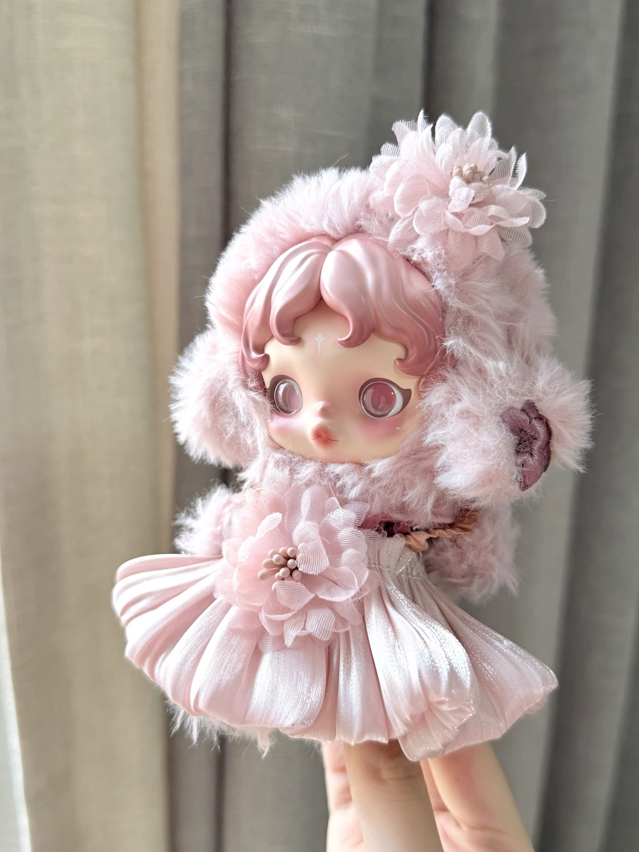 泡泡玛特SP娃衣光织园绽染漫煦着痕skullpanda娃娃衣服礼服裙