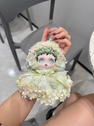 适用不眠剧场sp光织园系列娃衣 小碎叶绿色裙子娃衣 不含娃